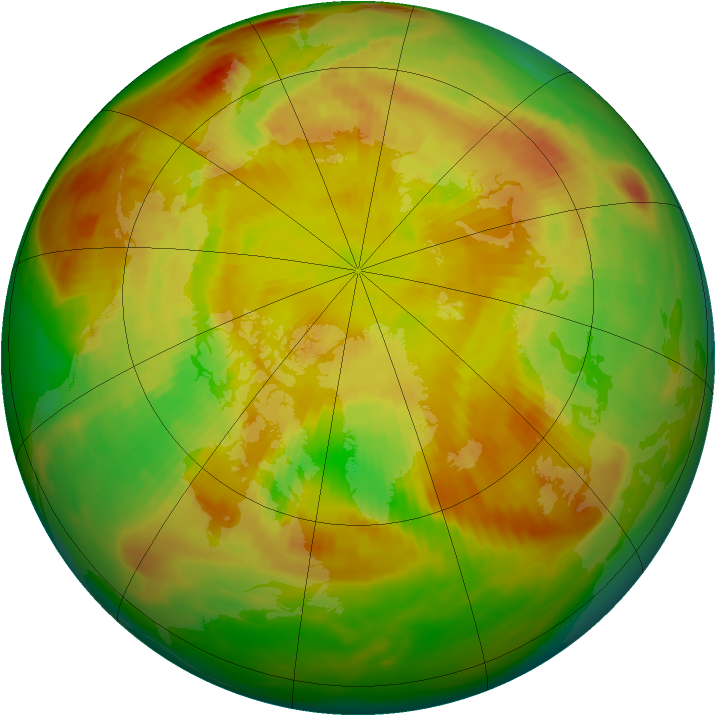 Arctic ozone map for 24 May 1979